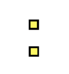 便利な数字.曜日①日程用 シンプル黃大文字（個別スタンプ：24）