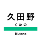 東北本線2(黒磯-名取)の駅名スタンプ（個別スタンプ：8）