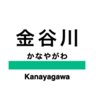 東北本線2(黒磯-名取)の駅名スタンプ（個別スタンプ：22）