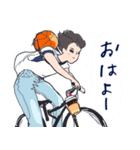 仕事とバスケ、自転車、挨拶、報告、日常（個別スタンプ：1）