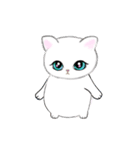 ❤️ずっと使える動く可愛い白猫アニメ（個別スタンプ：8）