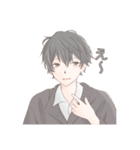照れてる男子（個別スタンプ：7）