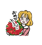 動く！お花さんスタンプ（個別スタンプ：5）