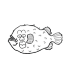 絵に書いた魚（個別スタンプ：1）