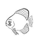 絵に書いた魚（個別スタンプ：5）