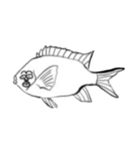 絵に書いた魚（個別スタンプ：8）