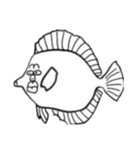 絵に書いた魚（個別スタンプ：9）