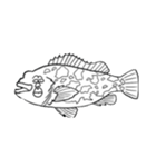 絵に書いた魚（個別スタンプ：10）