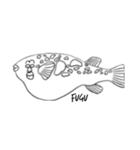 絵に書いた魚（個別スタンプ：20）