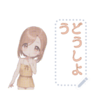 女の子 メッセージスタンプ 02（個別スタンプ：14）