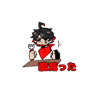 4人と人外の絵描き（個別スタンプ：7）