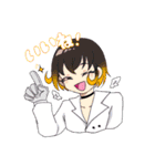 4人と人外の絵描き（個別スタンプ：15）