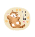 毎日・水彩タッチ☆猫たちのスタンプ（個別スタンプ：24）