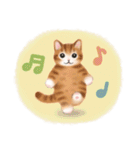 毎日・水彩タッチ☆猫たちのスタンプ（個別スタンプ：34）