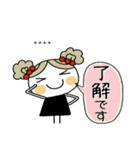 ♡キュートGIRL♡ [春＆敬語] カスタム（個別スタンプ：6）