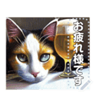 吾輩は酒好き猫である。（個別スタンプ：7）