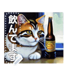 吾輩は酒好き猫である。（個別スタンプ：15）