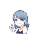 女の子による女の子のスタンプ（個別スタンプ：1）