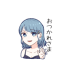 女の子による女の子のスタンプ（個別スタンプ：2）