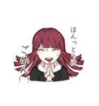 女の子による女の子のスタンプ（個別スタンプ：4）