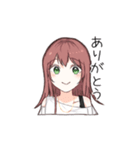 女の子による女の子のスタンプ（個別スタンプ：7）