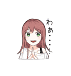 女の子による女の子のスタンプ（個別スタンプ：8）