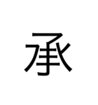 楽に返す一文字スタンプ（個別スタンプ：2）