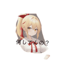 ちょいクールな金髪女子（個別スタンプ：2）