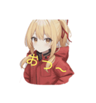 ちょいクールな金髪女子（個別スタンプ：9）