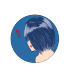 俯きかげんな女の子（個別スタンプ：1）