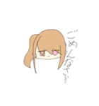 素直になれない女の子（個別スタンプ：1）