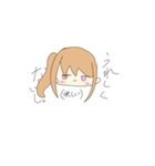 素直になれない女の子（個別スタンプ：5）