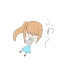 素直になれない女の子（個別スタンプ：16）