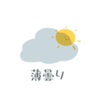 かわいい天気予報（個別スタンプ：3）