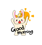 のほほんべにほっぺうさぎ（個別スタンプ：1）