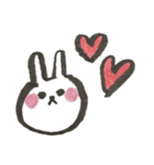 使えるシンプル手書きスタンプうさぎ（個別スタンプ：37）