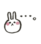 使えるシンプル手書きスタンプうさぎ（個別スタンプ：40）