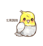 かわいいペットの鳥のイラスト NO.1（個別スタンプ：9）