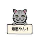 サバ猫⭐︎ミケ猫⭐︎アメショ（茶）日常使い（個別スタンプ：16）