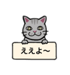 サバ猫⭐︎ミケ猫⭐︎アメショ（茶）日常使い（個別スタンプ：34）