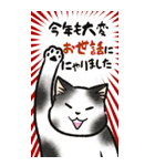 寅・寅・寅猫 あけおめ（修正版・再販）（個別スタンプ：2）