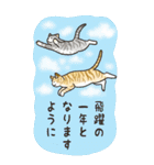 寅・寅・寅猫 あけおめ（修正版・再販）（個別スタンプ：18）