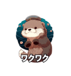 Adorable Sea Otter (JP Ver.)（個別スタンプ：10）