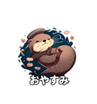 Adorable Sea Otter (JP Ver.)（個別スタンプ：21）