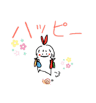 女の子だピョーン（個別スタンプ：3）