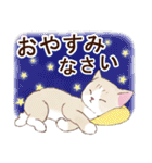 ずっと使える☆猫のあいさつスタンプ（個別スタンプ：16）