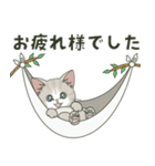 仔猫のぽんにゃん【敬語deあいさつ】（個別スタンプ：10）