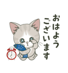 仔猫のぽんにゃん【敬語deあいさつ】（個別スタンプ：17）