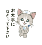 仔猫のぽんにゃん【敬語deあいさつ】（個別スタンプ：25）