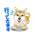 柴犬柚子ちゃんのラインスタンプです。（個別スタンプ：5）